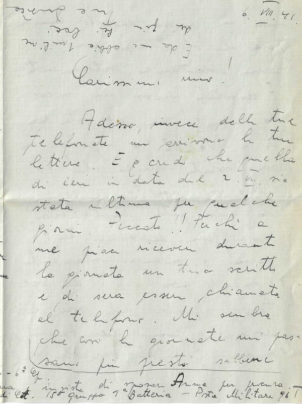 1941-08-06 - Lettera da Ksenija a Luigi